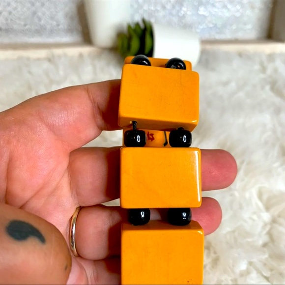 Bakelite Mahjong Pieces Bracelet Vintage - Picture 7 of 7